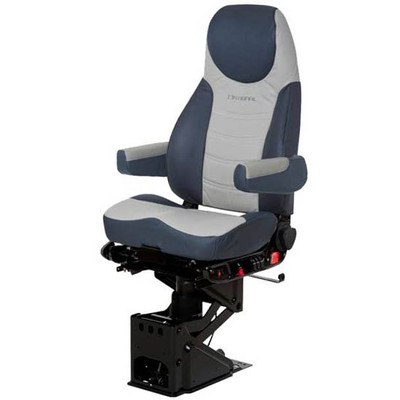 Admiral Blue Gray 2 Tone Ultraleather Corsair Air High Seat Wcycler ArmRest Heat Air Lumbar Support Replacement