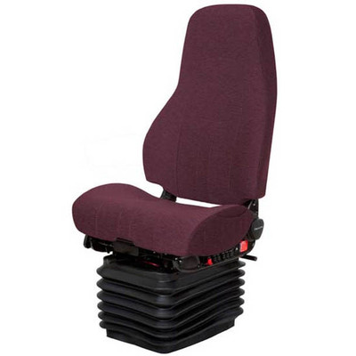 Commodore Air High Back Seat WStandard Base Back Cycler AND WO ArmRests Cajun Red Mordura Cloth Replacement