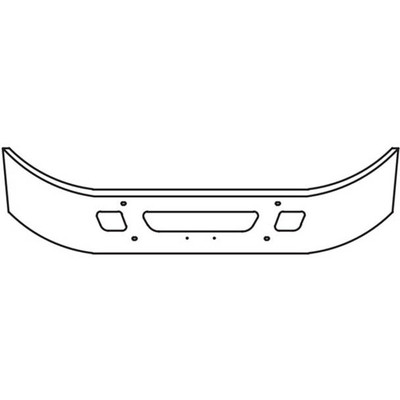 12 in Chrome Wrap Around Bumper 10 Gauge WTow AND Vent Holes Replacement