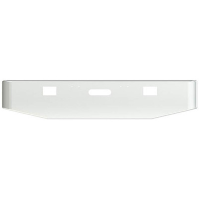 12 in Chrome Standard Rolled End Bumper 7 Gauge WTow Hook Holes Replacement