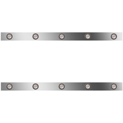 3 In. Sleeper Panel W 10 2 In. AmberClear LEDs Peterbilt W 4858 In. Unibilt Sleeper No Extenders Replacement