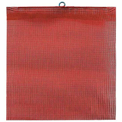 18 X 18 Inch Heavy Duty Red Mesh Safety Flag With Wire Loop Packaging Replacement