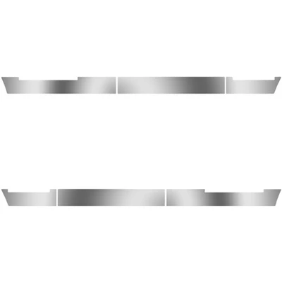 58 Inch Stainless Steel Blank Side Fairing Panels For Volvo VNL Gen II 730780 2012 - 2018 Replacement