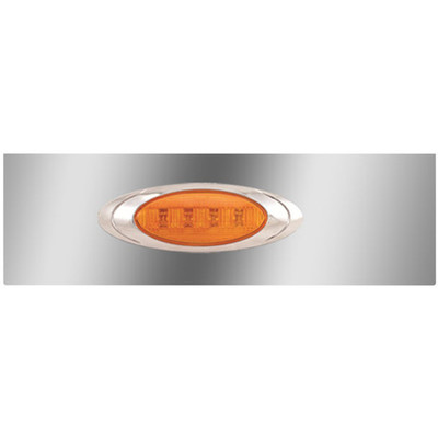 Stainless Steel Extension Panels With P1 Amber LEDs - Pair For International 9200 9300 9400 9900