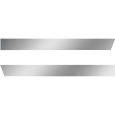 4 Inch Stainless Steel Blank Cab Panel For Peterbilt 389 With DPF 2012-Newer - Pair Replacement