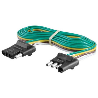 4-Way Flat Connector Plug Socket With 72 Inch 16-G Color-Coded Wires Replacement
