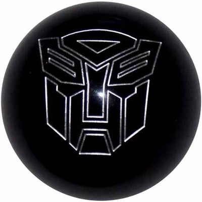 2.125 Inch Autobot BlackSilver Brake Knob- Threaded Replacement