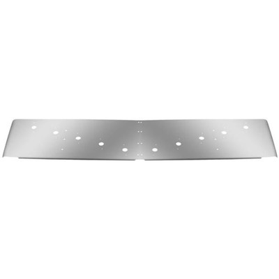 FREIGHTLINER COLUMBIA 120 GLIDER YEAR 2007 18 IN STAINLESS STEEL DROP VISOR W10 ANGLED M1 LIGHT HOLE Replacement