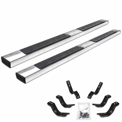 RAM 1500 WITH A QUAD CAB YEAR 2005 OE XTREME II 6 IN POLISHED STAINLESS STEEL SIDESTEPS
