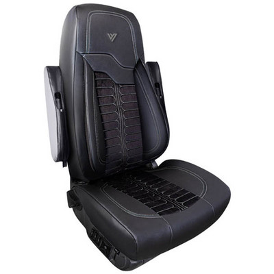 FREIGHTLINER CASCADIA 113 YEAR 2012 LOW BACK FAUX LEATHER SEAT COVER 31 IN WBACK POCKET SLEEVE AND G