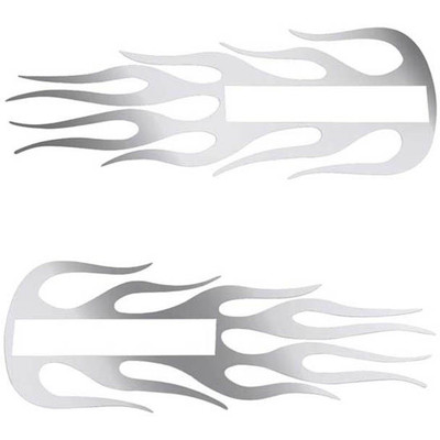 W900B YEAR 2004 STAINLESS STEEL HOOD EMBLEM ACCENT FLAME