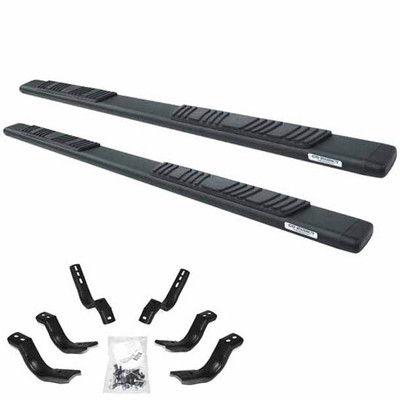 SILVERADO 3500HD WITH A DOUBLE CAB YEAR 2023 OE XTREME LOW PROFILE 5IN BLACK GALVANIZED STEEL SIDESTEP