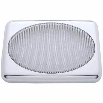 PETERBILT 330 YEAR 1995 CHROME RECTANGULAR SPEAKER SNAP ON COVER