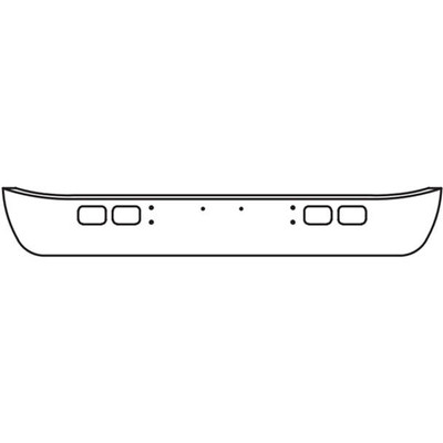8200 YEAR 1997 BLACK POWDER COATED 10 IN BUMPER W4 MOUNT HOLE PATTERN
