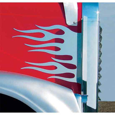 FL132 CLASSIC XL YEAR 2009 STAINLESS STEEL SIDE HOOD TRIM WFLAMES