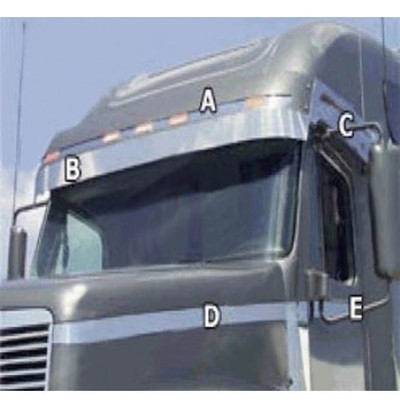 FREIGHTLINER CENTURY 112 YEAR 1996 STAINLESS STEEL HOOD ACCENT TRIM Replacement