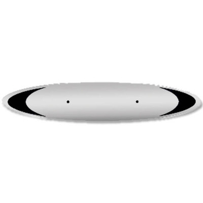 389 GLIDER YEAR 2009 STAINLESS STEEL HOOD LOGO TRIM ELLIPSE STYLE WCUTOUT