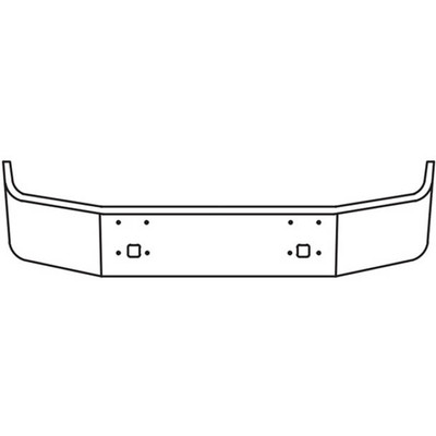 9200 YEAR 1993 13 IN CHROME BUMPER 10 GAUGE WTOW HOLES
