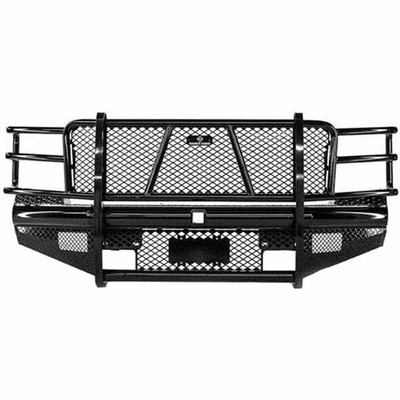 SILVERADO 3500 HD YEAR 2014 LEGEND SERIES BLACK STEEL FRONT BUMPER W GRILLE GUARD