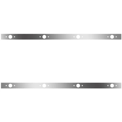 9400I YEAR 2006 72 INCH STAINLESS RME SLEEPER PANELS W 8 P1 LIGHT HOLES