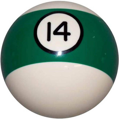 2.25 Inch Striped Green Billiard 14 Ball Brake Knob For Threaded Dash Air Brake Valve Replacement