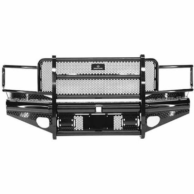 RAM 2500 YEAR 2008 LEGEND SERIES BLACK STEEL FRONT BUMPER W GRILLE GUARD