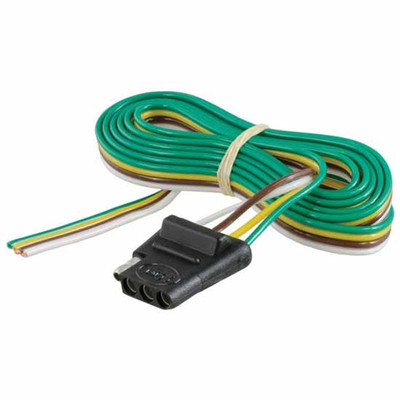 4-Way Flat Connector Socket With 60 Inch 16-G Color-Coded Wires - Package Replacement