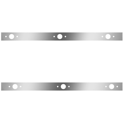 9300 YEAR 1989 44 INCH STAINLESS STEEL CAB PANELS W 6 P1 LIGHT HOLES