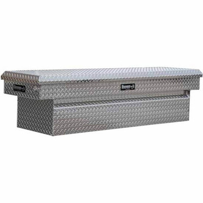 SIERRA 1500 YEAR 2015 19 CUBIC FEET DIAMOND PLATE ALUMINUM CROSSOVER TOOL BOX