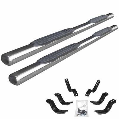 3500 WITH A CREW CAB YEAR 2017 4 INCH SS SIDE STEP KIT W BRACKETS