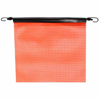 18 X 18 Inch Heavy Duty Fluorescent Orange Safety Bungee Flag
