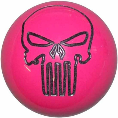 2.125 Inch Punisher Skull Hot Pink Brake Knob For Threaded Dash Air Brake Valve Replacement