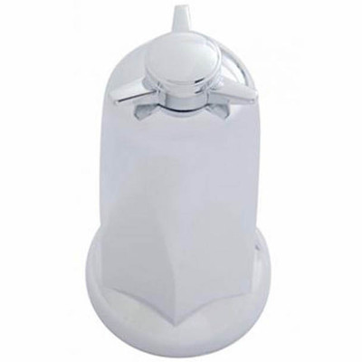 33MM X 3-14 INCH Chrome Plastic Tall Nut Cover W Spinner Top Push On