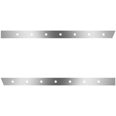 3 Inch Stainless Steel Extended Cab Panels With 14.75 Inch Light Holes