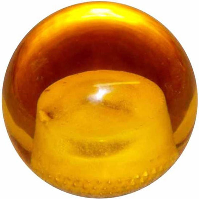 2.125 Inch Transparent Amber Brake Knob For Threaded Dash Air Brake Valve Replacement