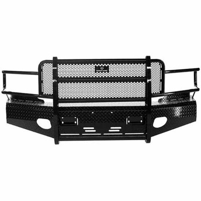 RAM 3500 YEAR 2004 SUMMIT SERIES BLACK STEEL FRONT BUMPER W GRILLE GUARD
