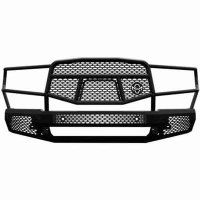 1500 YEAR 2020 MIDNIGHT SERIES BLACK STEEL WINCHREADY FRONT BUMPER 7 GAUGE W GRILLE GUARD SENSORS