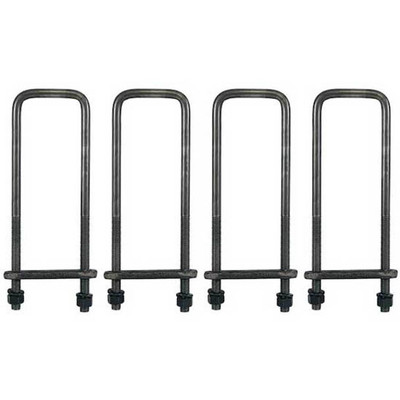 20 Inch Square Bend .625 Inch U-Bolt Kit With Tie Bars Hardware Replacement