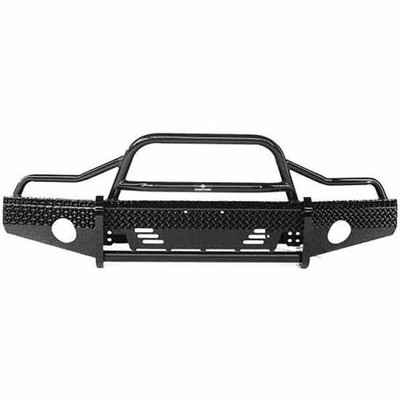 AICHI TOYOTA TUNDRA YEAR 2011 RANCH HAND SUMMIT BLACK STEEL BULLNOSE FRONT BUMPER 12 GAUGE W TOW HOO Replacement