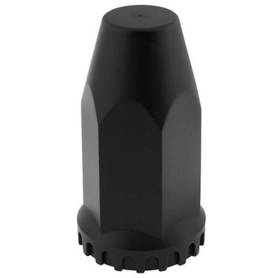 33MM X 4 Inch Black Thread-On Flat Spike Nut Cover With Flange Replacement