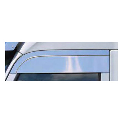 8 Inch Stainless Steel Chop Top Door Window Panels For Kenworth T680 and T800 Replacement
