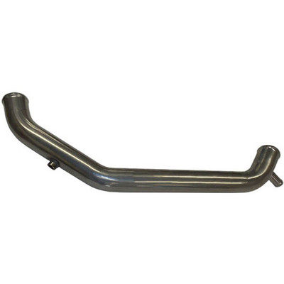 2.5 Inch SS Lower Coolant Tube W .75 Inch Pipe Thread Bung - F66-2574 W Cummins ISX