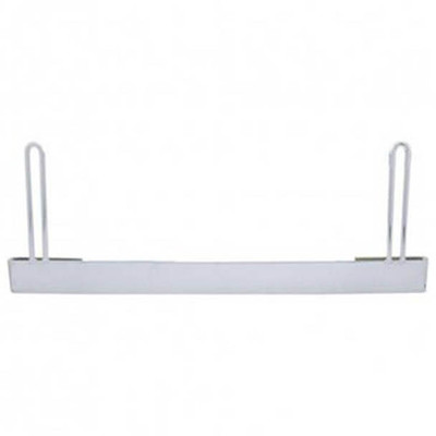 Chrome Anti-Sail Bracket 24 X 9 Inch W 2 Inch Bottom Plate For Peterbilt Battery Box Mud Flap Replacement