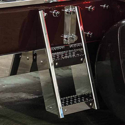 357 YEAR 2006 STAINLESS STL 2 STEP CROSSMEMBER FRAME STEPS 7.875IN BOLT SPACING