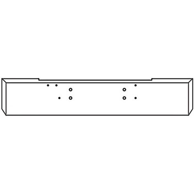 KENWORTH K100C CABOVER YEAR 1982 22IN CHROME BOXED END BUMPER 10 GAUGE W/ BOLT HOLES Replacement