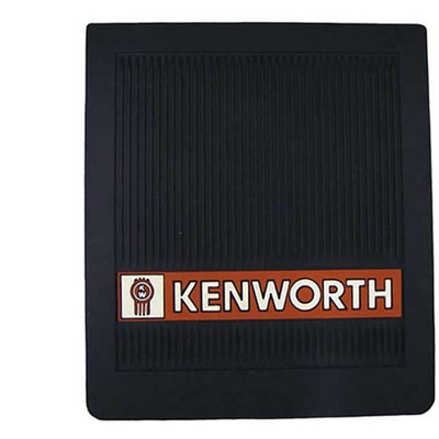 W900B YEAR 2018 14X16IN BLACK RUBBER KENWORTH LOGO MUD FLAP FRONT