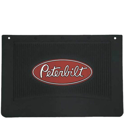PETERBILT 335 YEAR 2005 12X18IN RECTANGLE BLACK RUBBER PETERBILT LOGO MUD FLAP Replacement