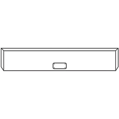 W900B YEAR 1990 22IN AMER. EAGLE BLIND MOUNT BUMPER W/ FRENCHED LICENSE PLATE
