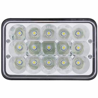 CHEVROLET / CHEVY / CHEVY KODIAK YEAR 2003 4X6IN CHROME RECTANGULAR SUPER BRIGHT LED HIGH/LOW BEAM HEADLIGHT Replacement