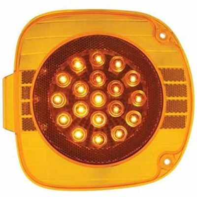 CENTURY 120 YEAR 2004 22 DIODE AMBER LED PARKING TURN CLEARANCE MARKER SIGNAL LIGHT W/ REFLECTOR